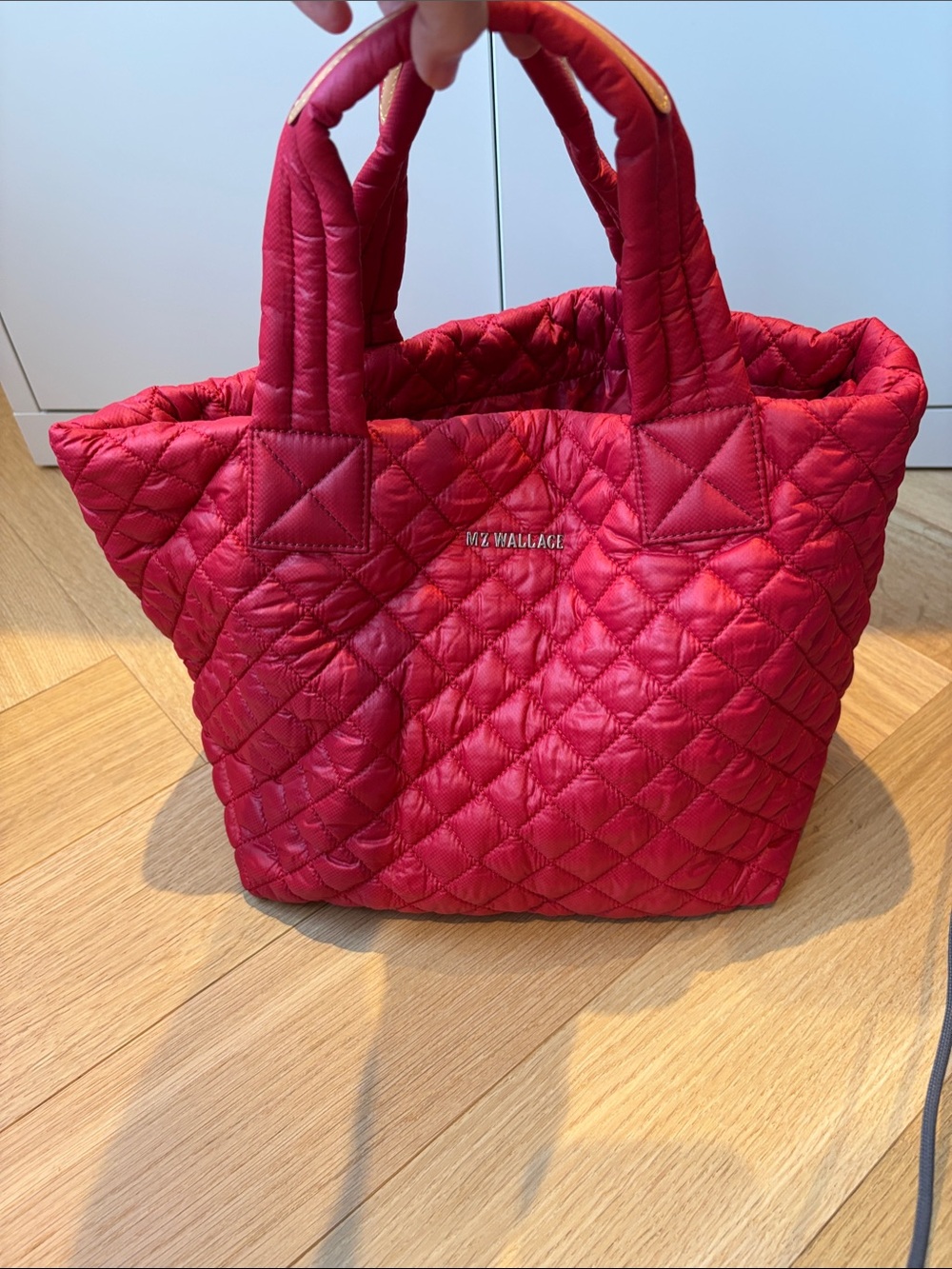 MZ Wallace Quilted Ruby Red Tote